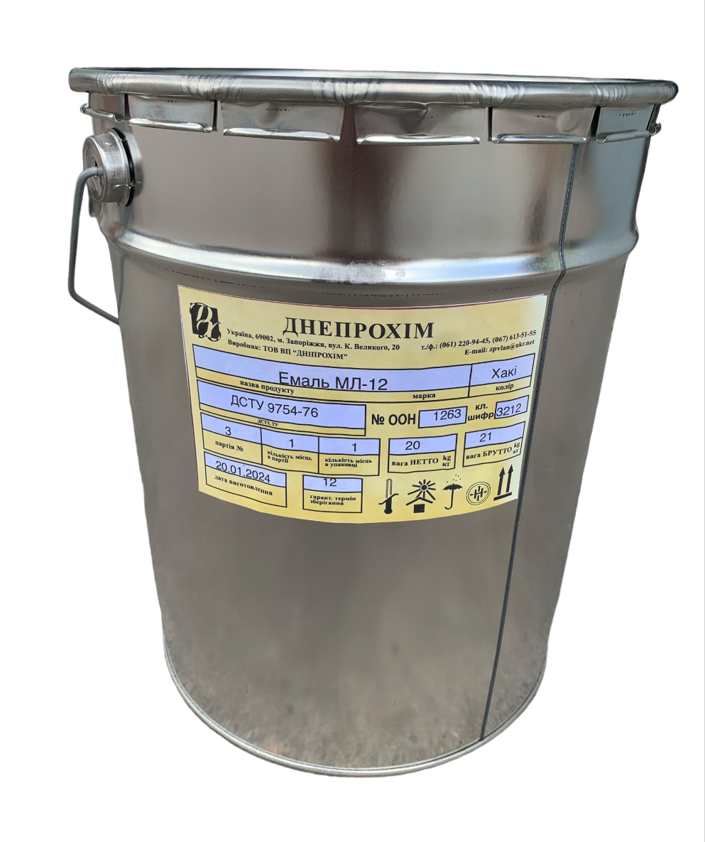 Емаль МЛ-12 Дніпрохім хакі